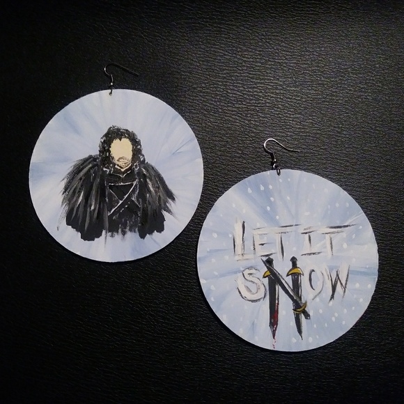 "Jon Snow" Earrings - Picture 3 of 8